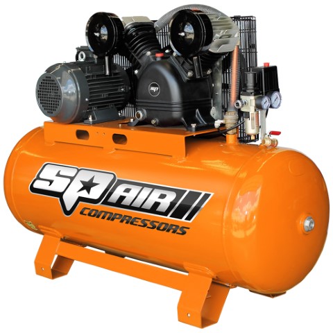 SP AIR - ELECTRIC COMPRESSOR 3 PHASE 5.5HP 200L TANK 482L/MIN 